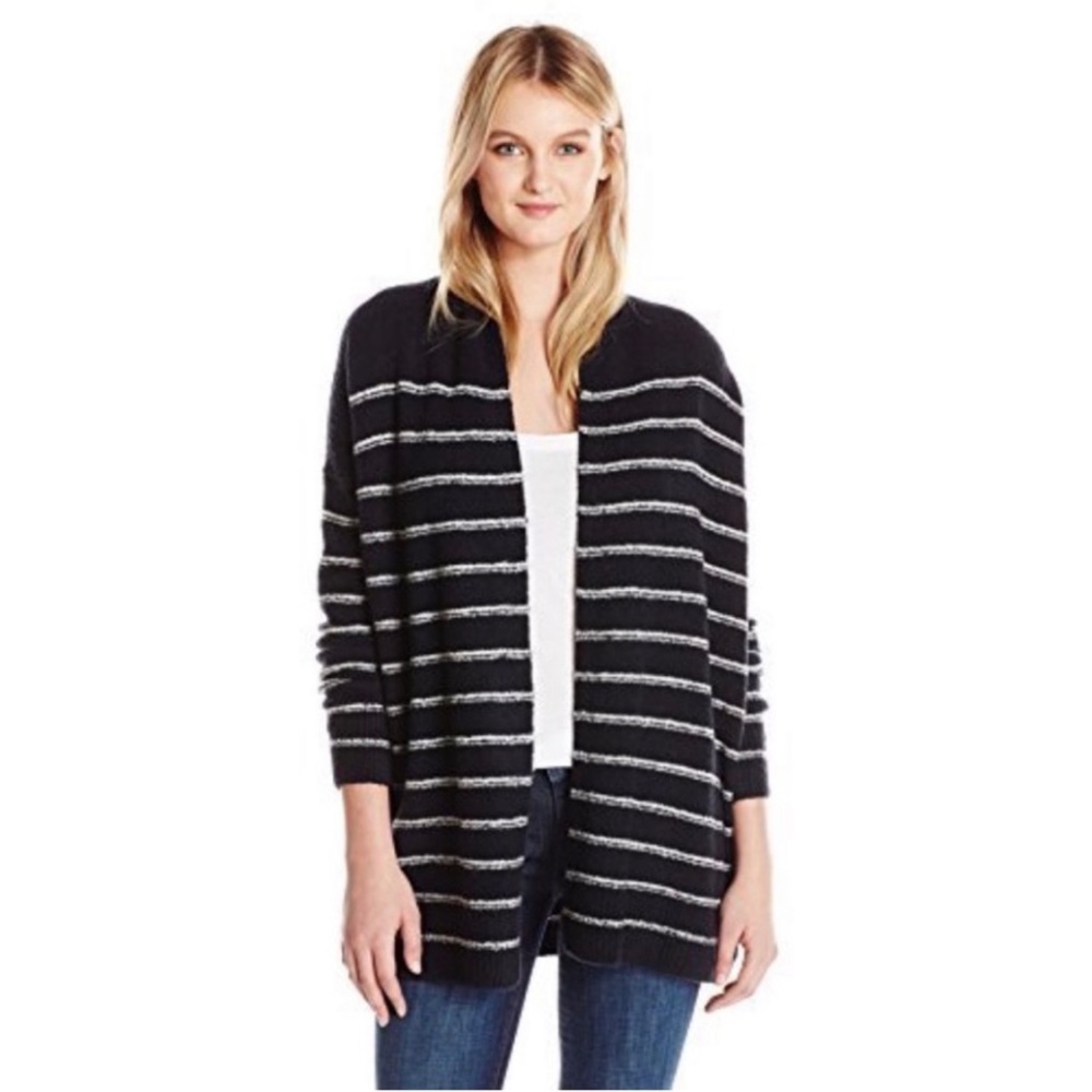 Vince Wool Blend Long Line Open Cardigan Sweater Size XS.